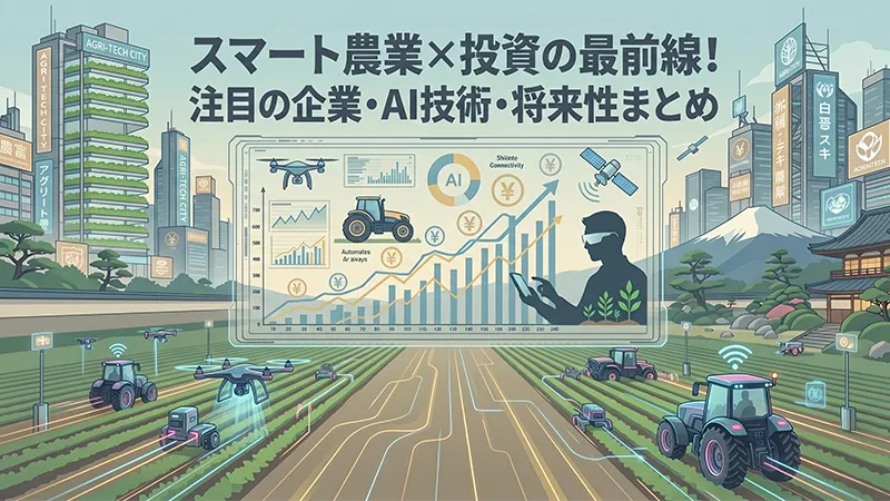 スマート農業×投資の最前線！注目の企業・AI技術・将来性まとめ